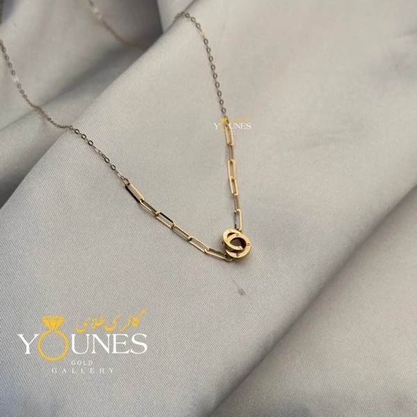 گردنبند هرمس دایره ای طلا